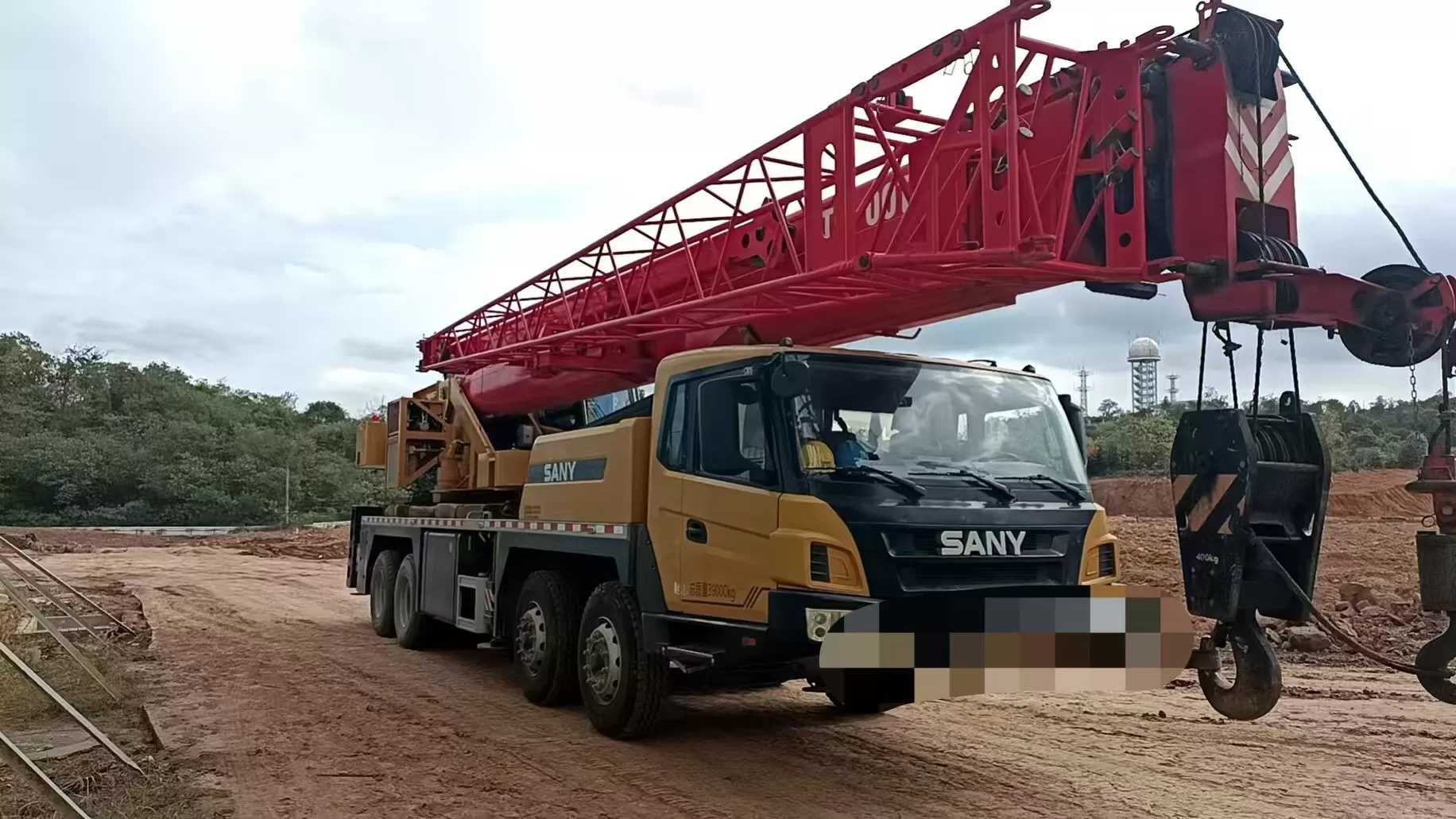 2021 користен кран sany 40t машина за кревање камионски кран кран на тркала